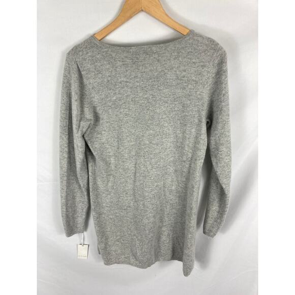 NWT Lucy & Laurel Grey Angora Lamb Wool Sweater Size XL - Picture 4 of 4